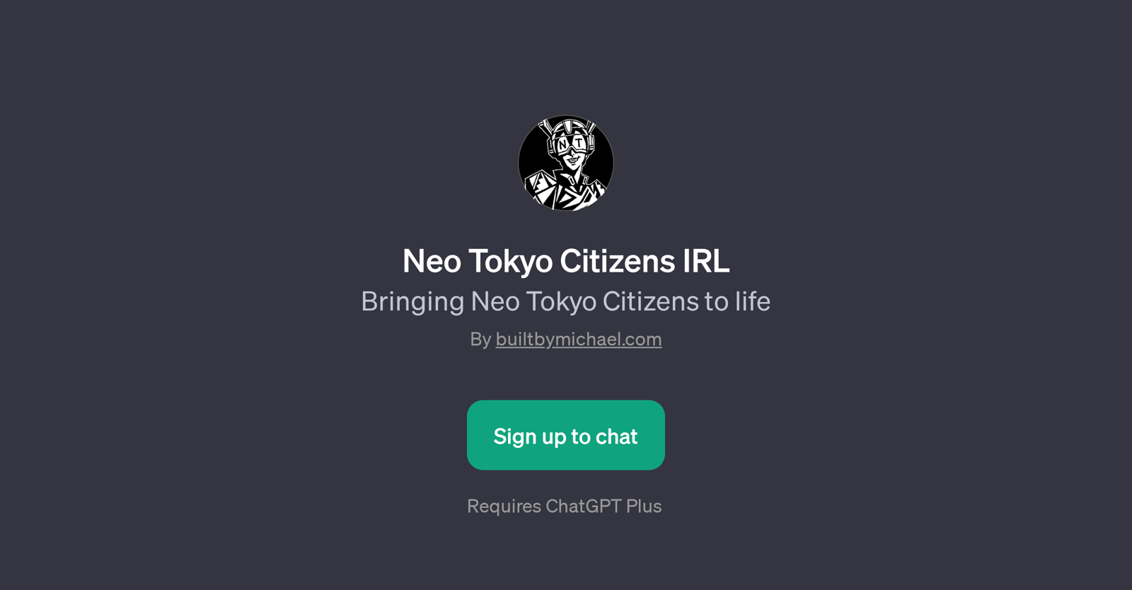 Neo Tokyo Citizens IRL website