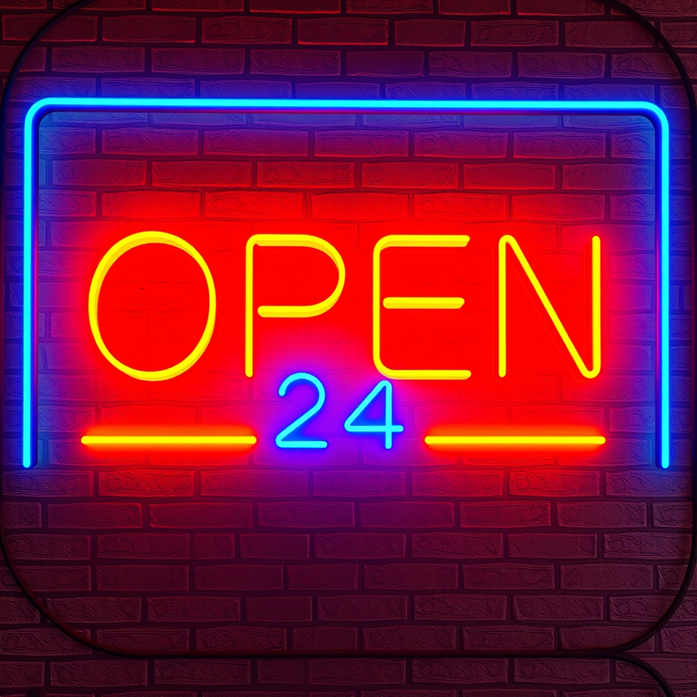 neon frame style website