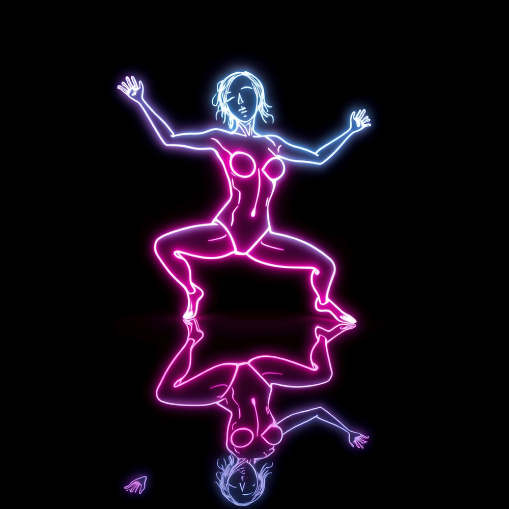 Neon Grace: The Enigmatic Presence website