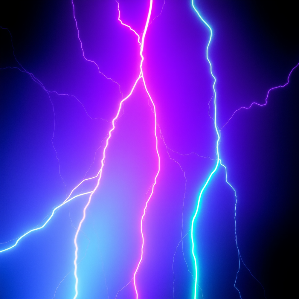 Neon lightning crack Abstraction website
