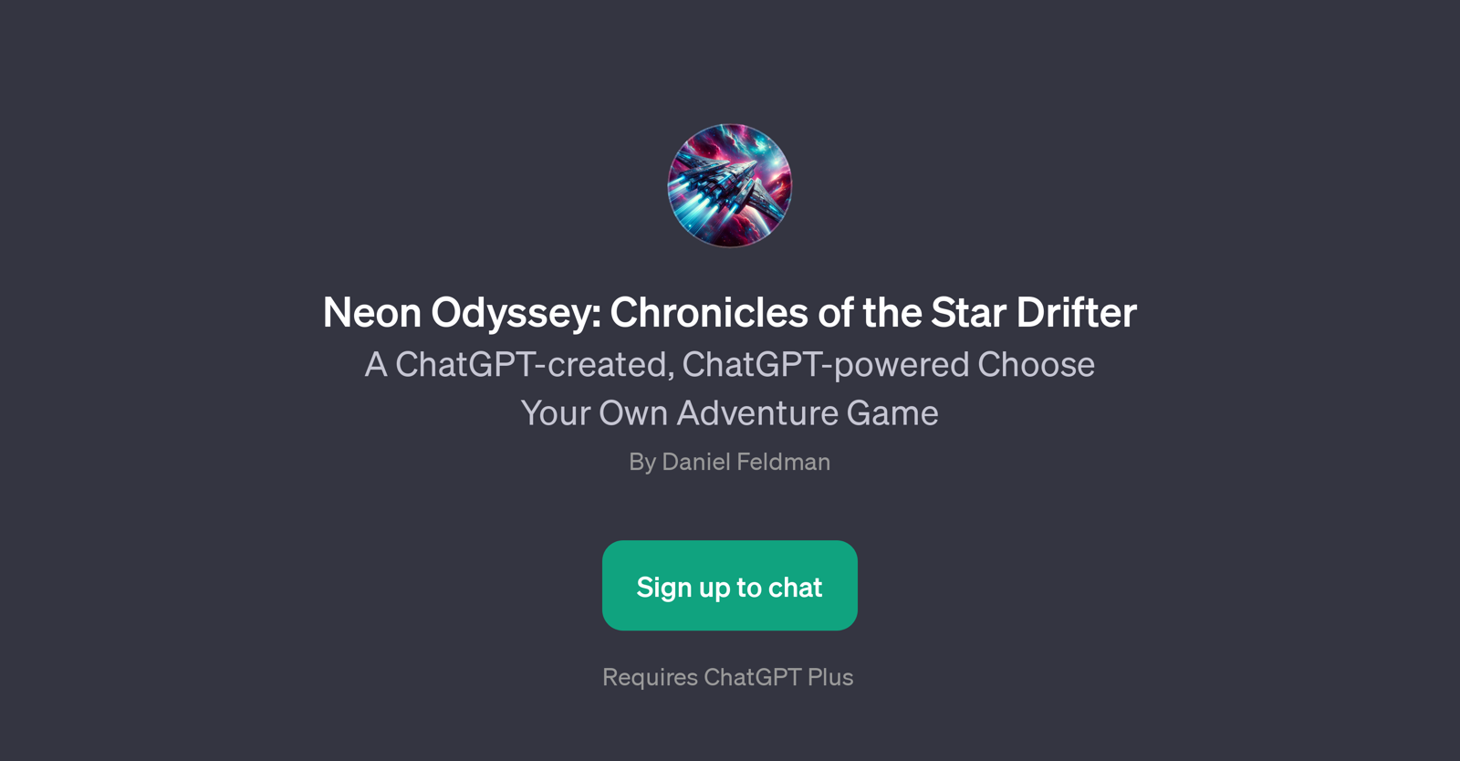 Neon Odyssey: Chronicles of the Star Drifter website