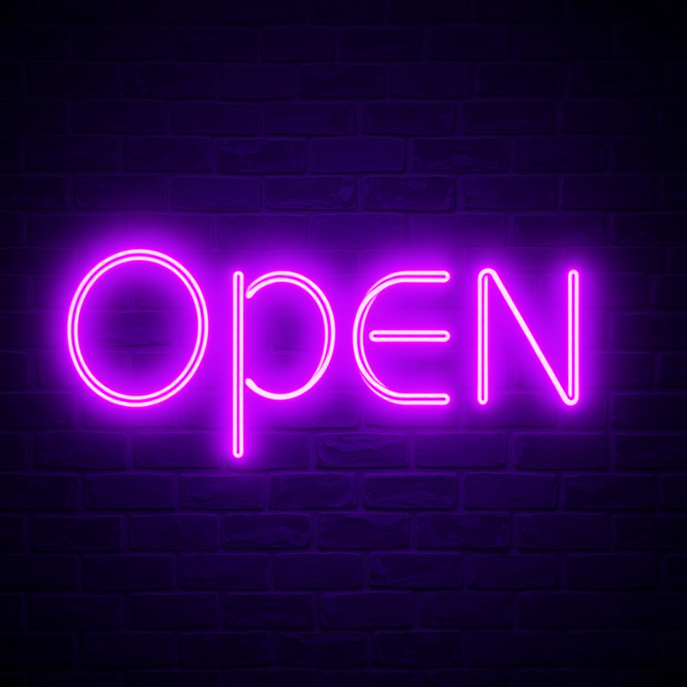 Neon sign image website