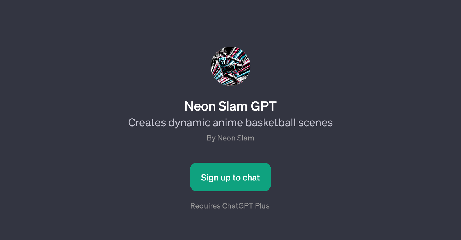 Neon Slam GPT website