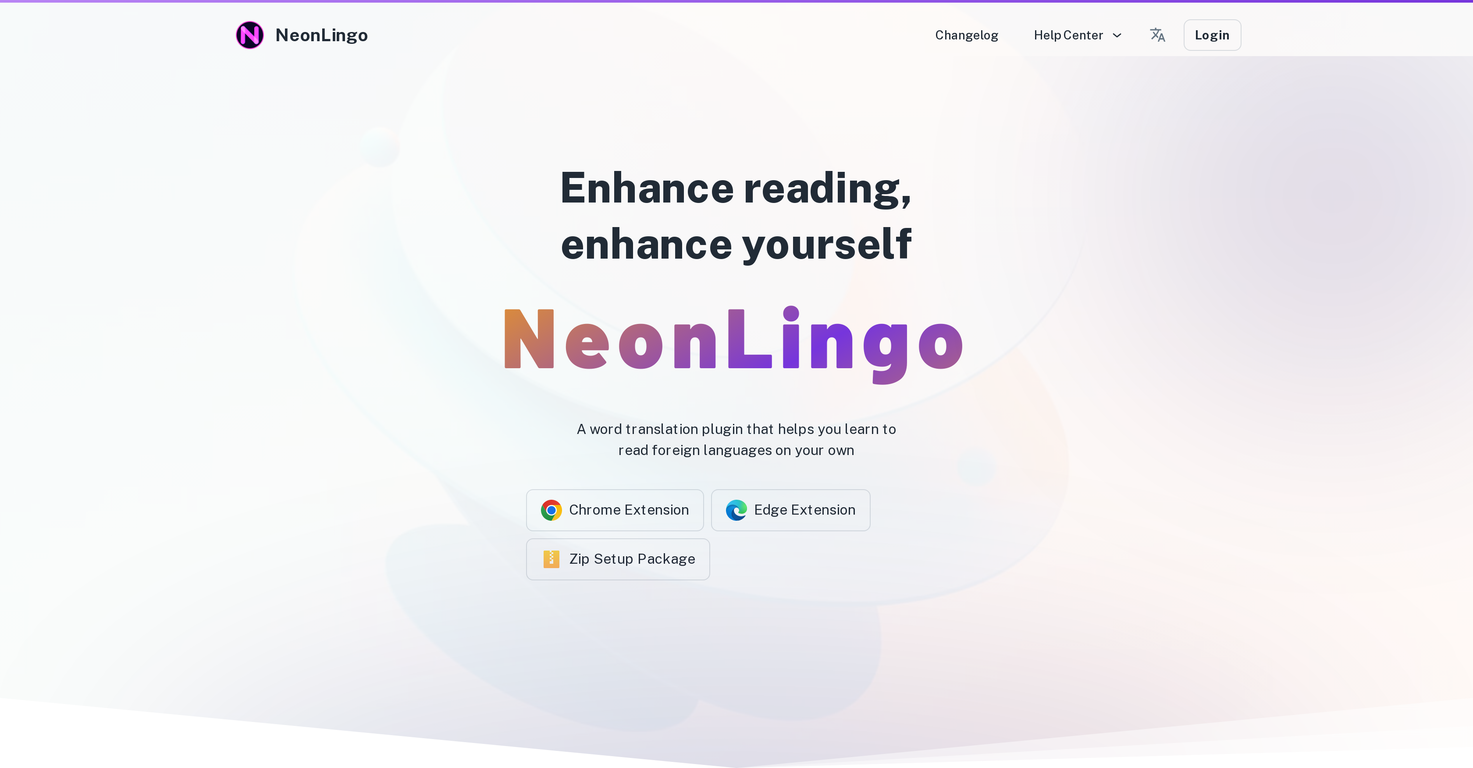 NeonLingo website