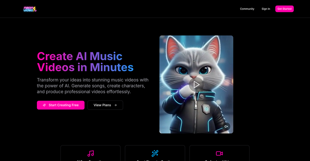 NeonVideo.ai website