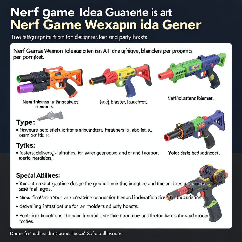 nerf game weapon idea gener website