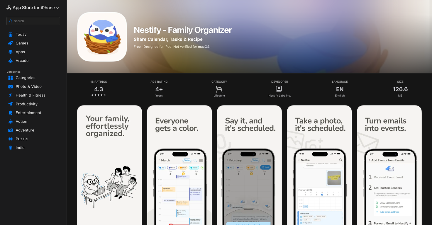 Nestify website