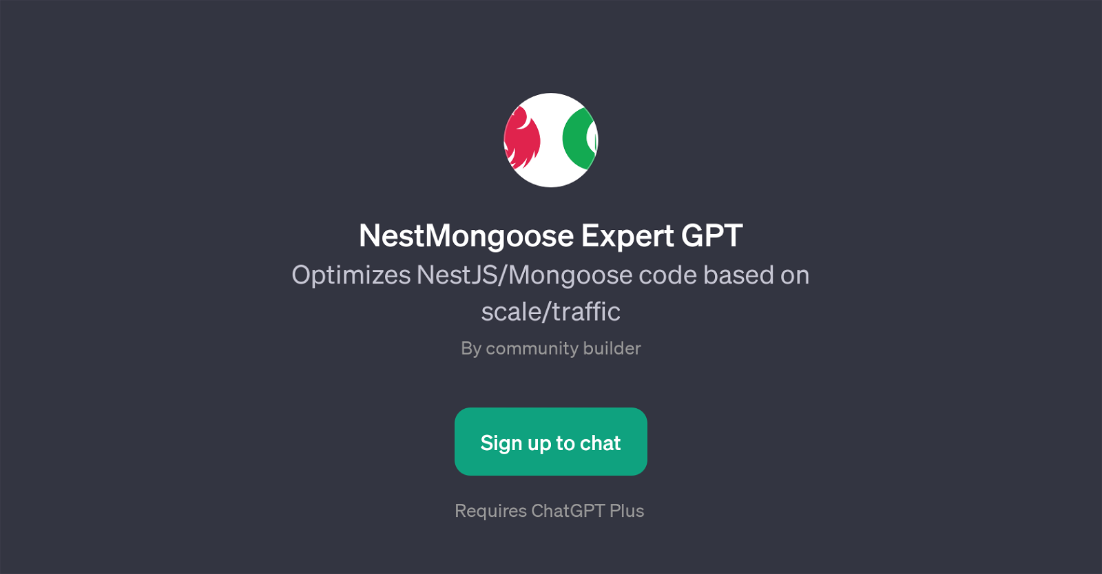 NestMongoose Expert GPT website