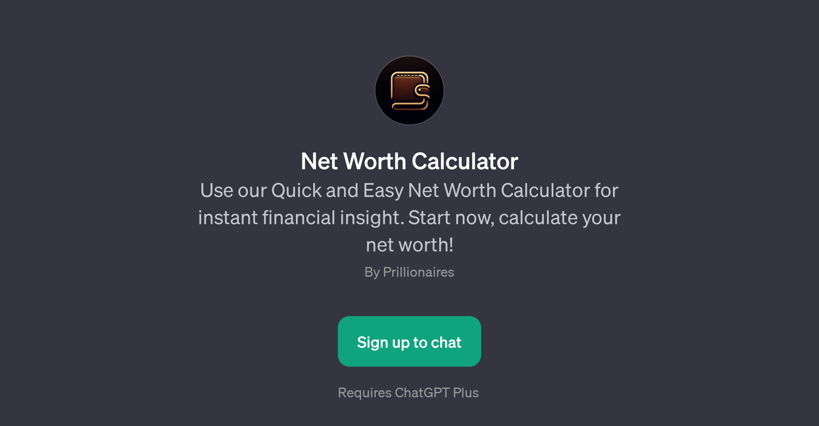 Net Worth Calculator website