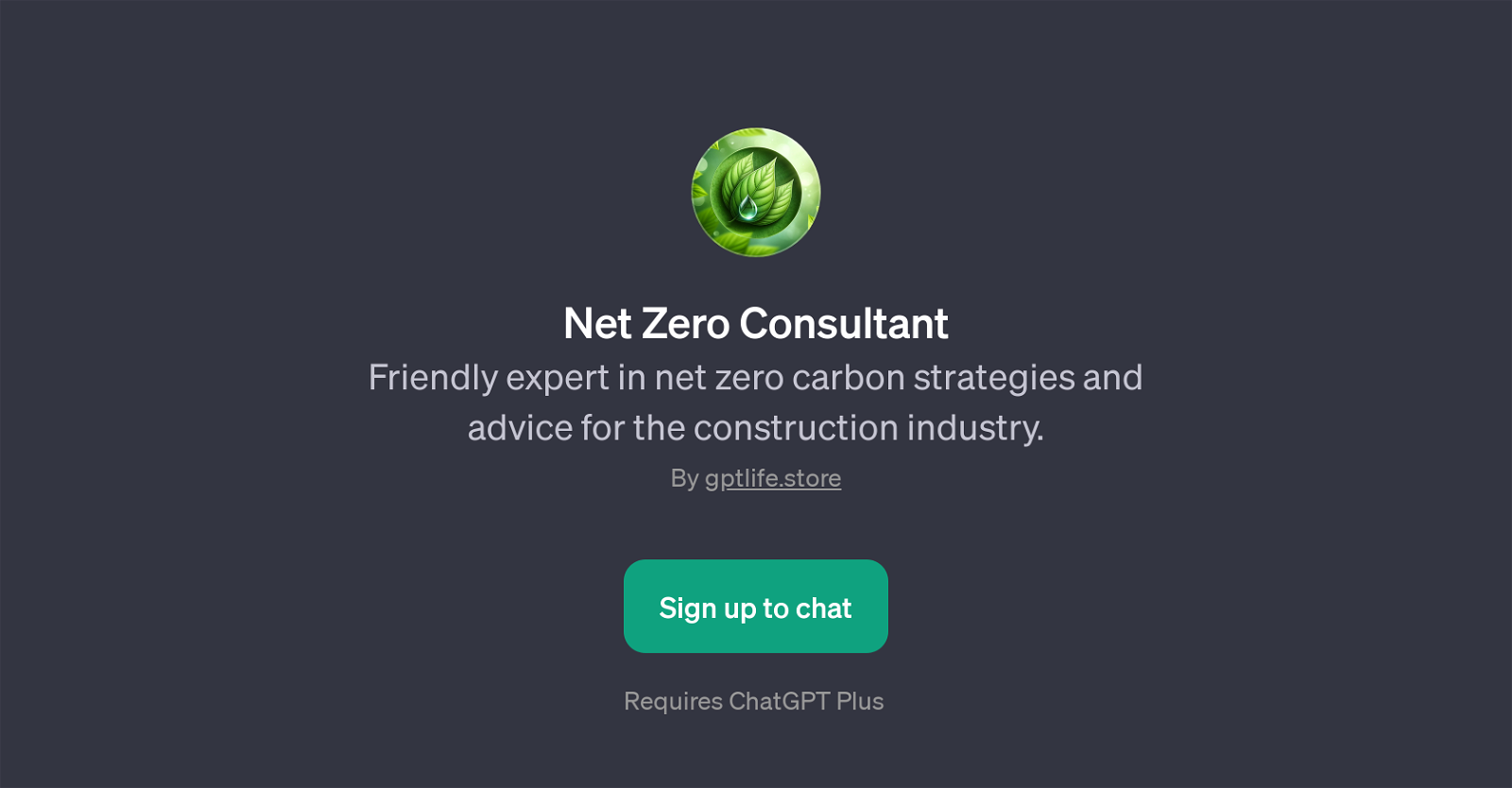 Net Zero Consultant website