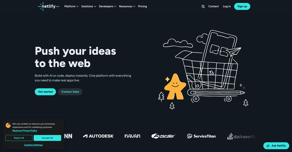 Netlify website