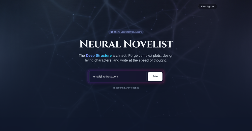 Neural Novelist website
