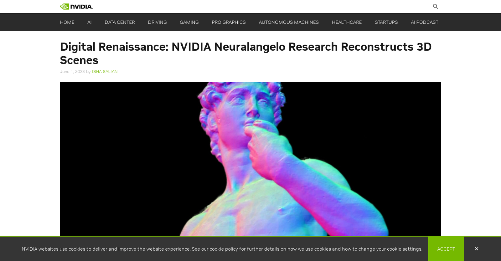 Neuralangelo by Nvidia website