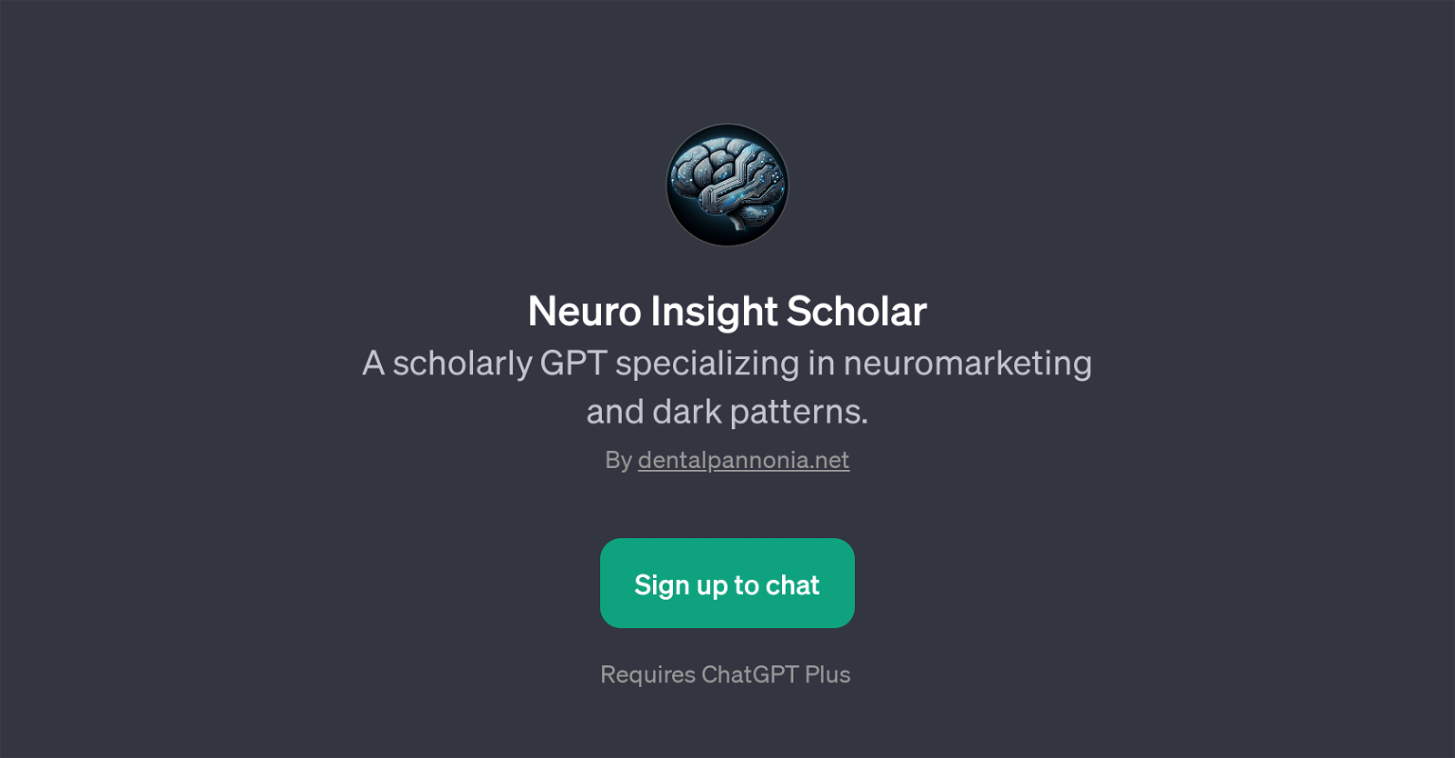 Neuro Insight Scholar website