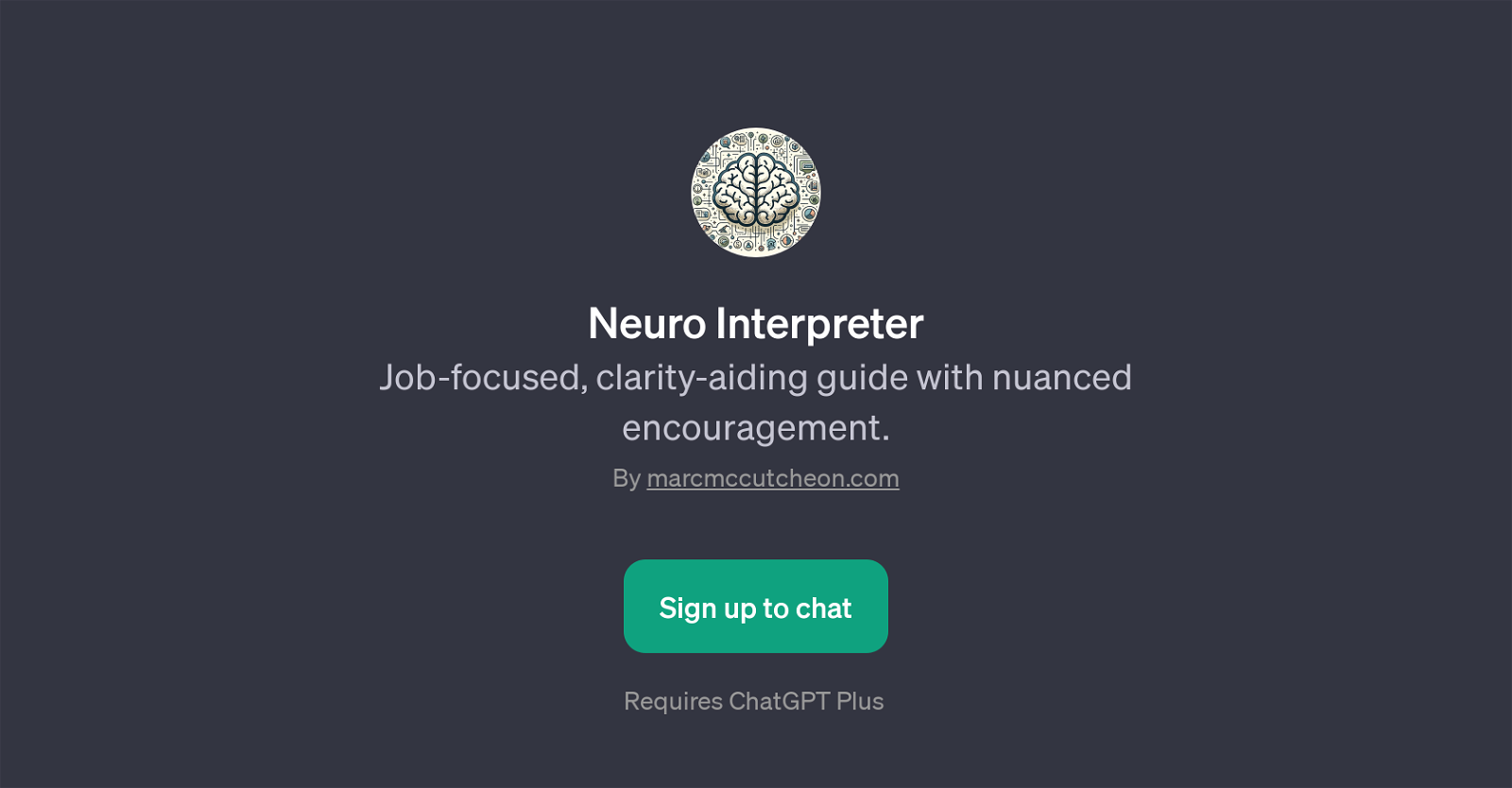 Neuro Interpreter website