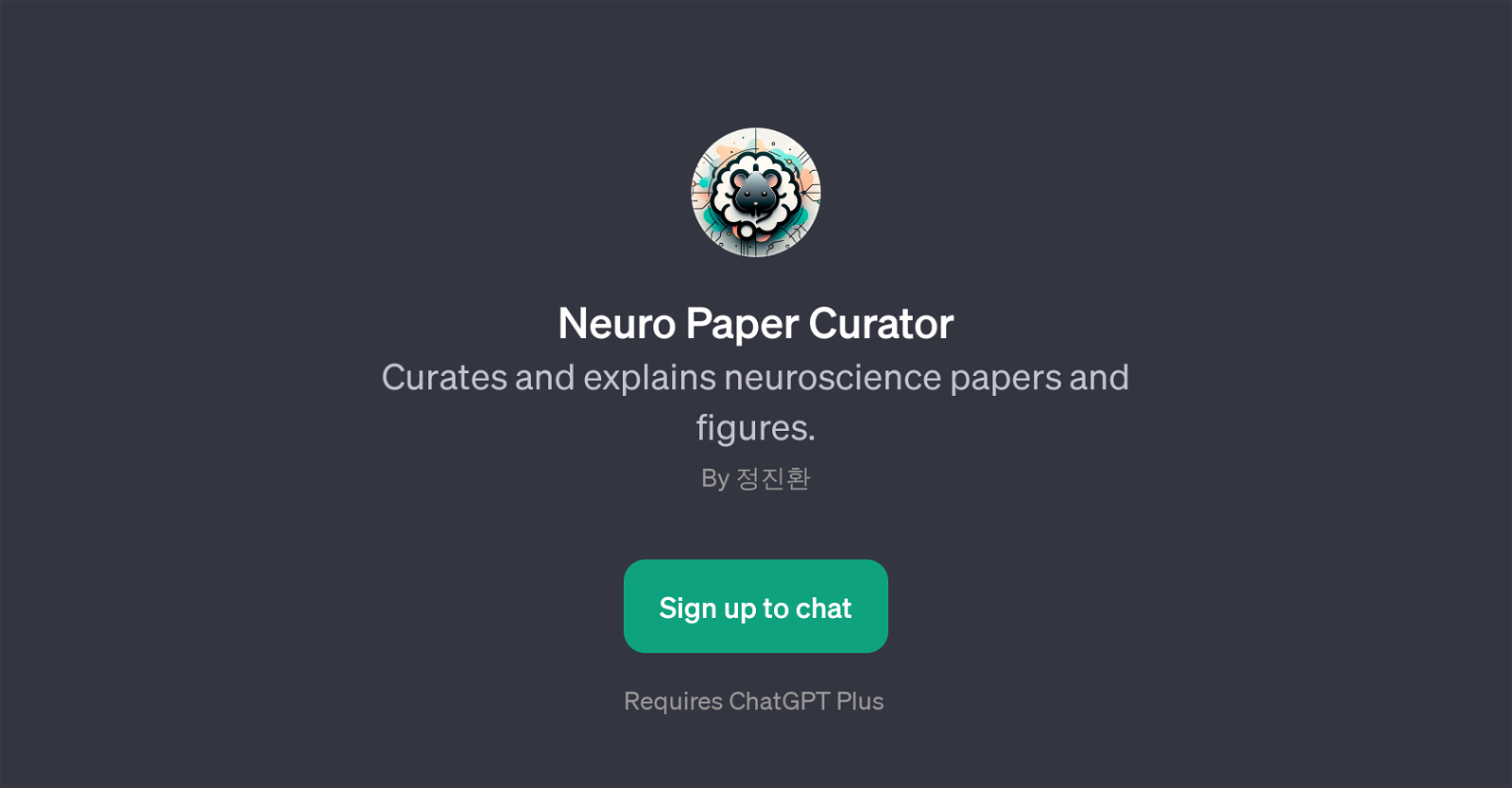 Neuro Paper Curator website