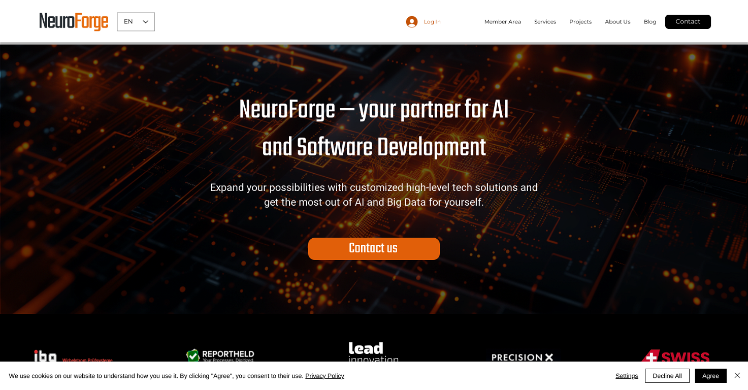 NeuroForge website