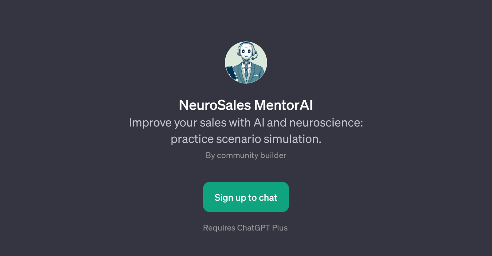 NeuroSales MentorAI website