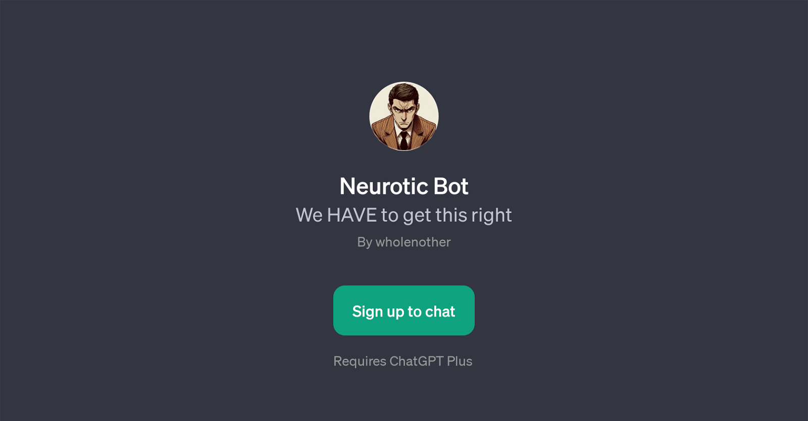 Neurotic Bot website
