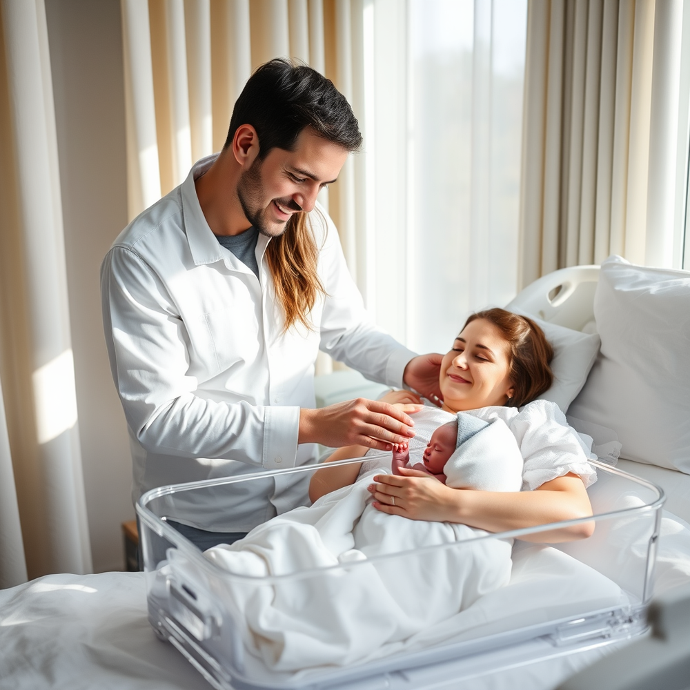 New baby in hospital website