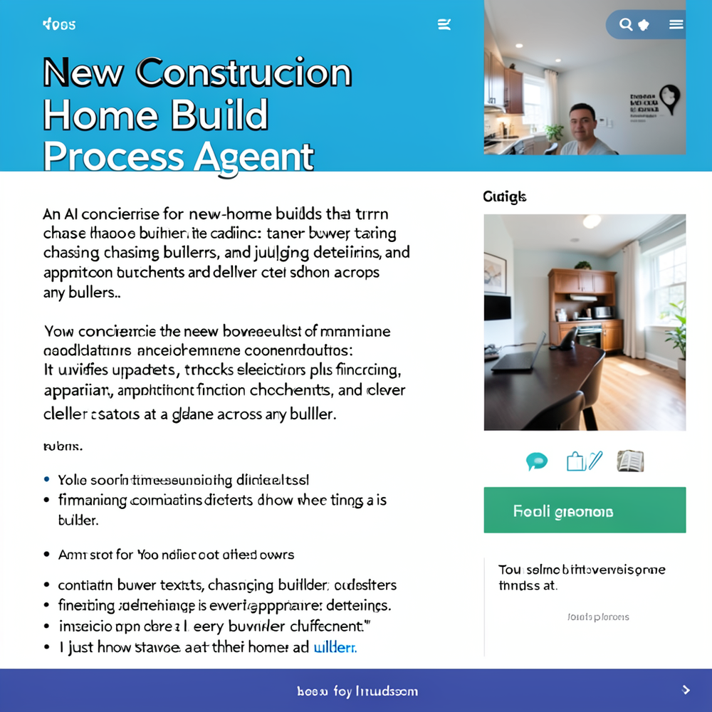 New Construction Home Build Process Agent website