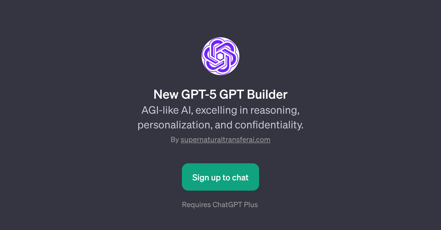 New GPT-5 GPT Builder website