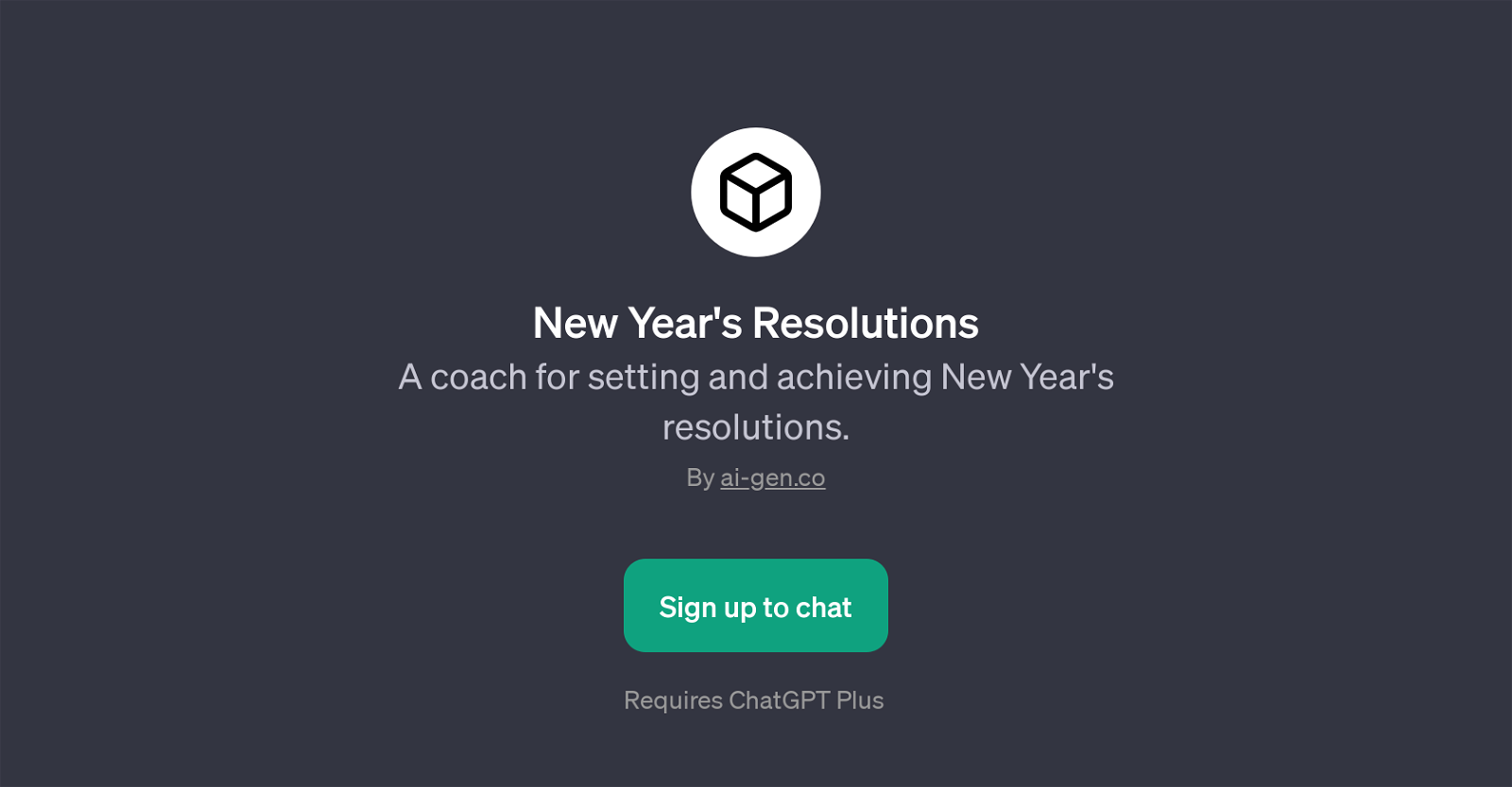 New Year's Resolutions website