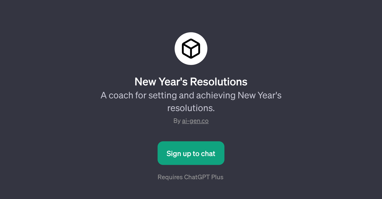 New Year's Resolutions website