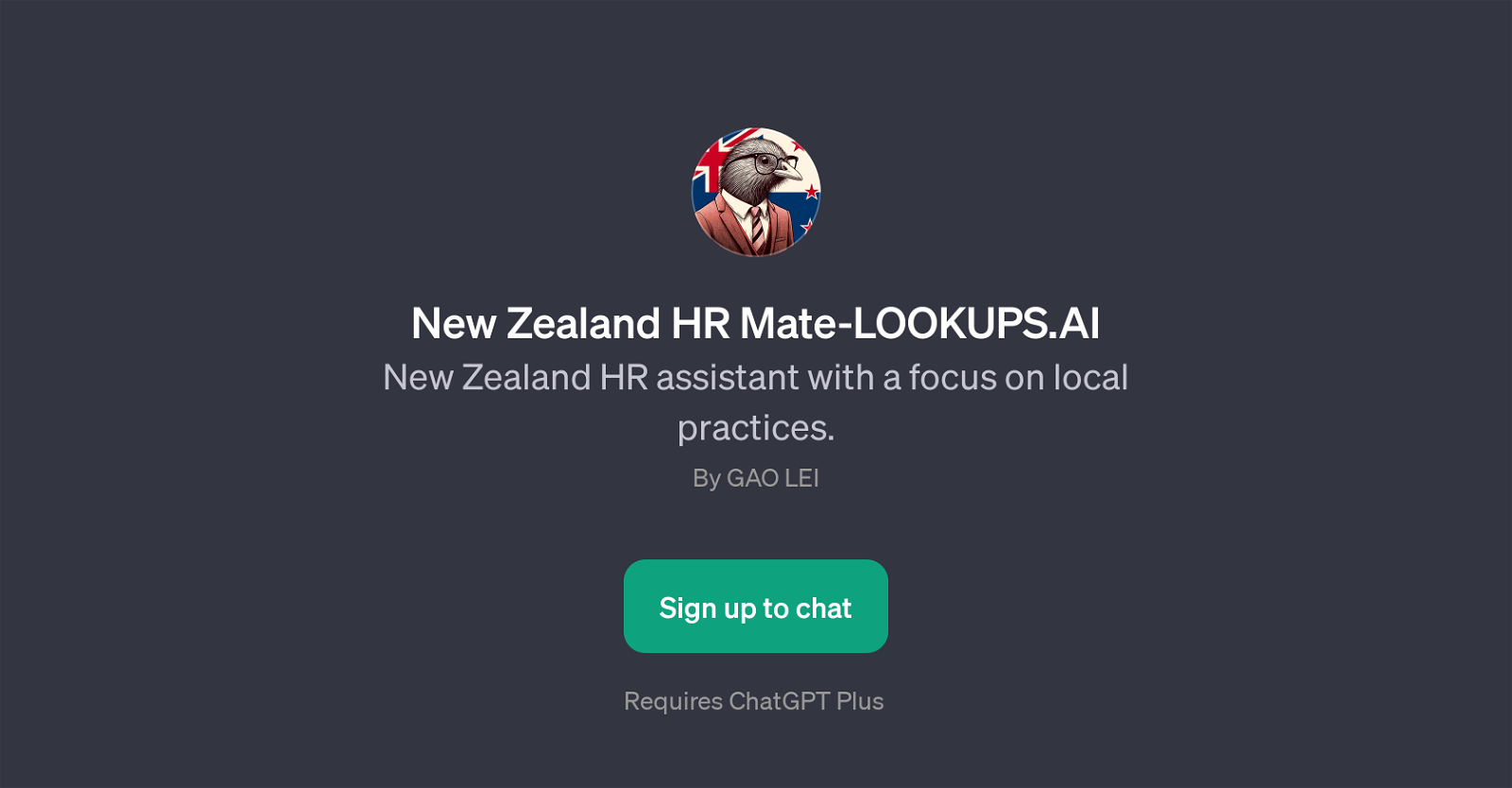 New Zealand HR Mate-LOOKUPS.AI website