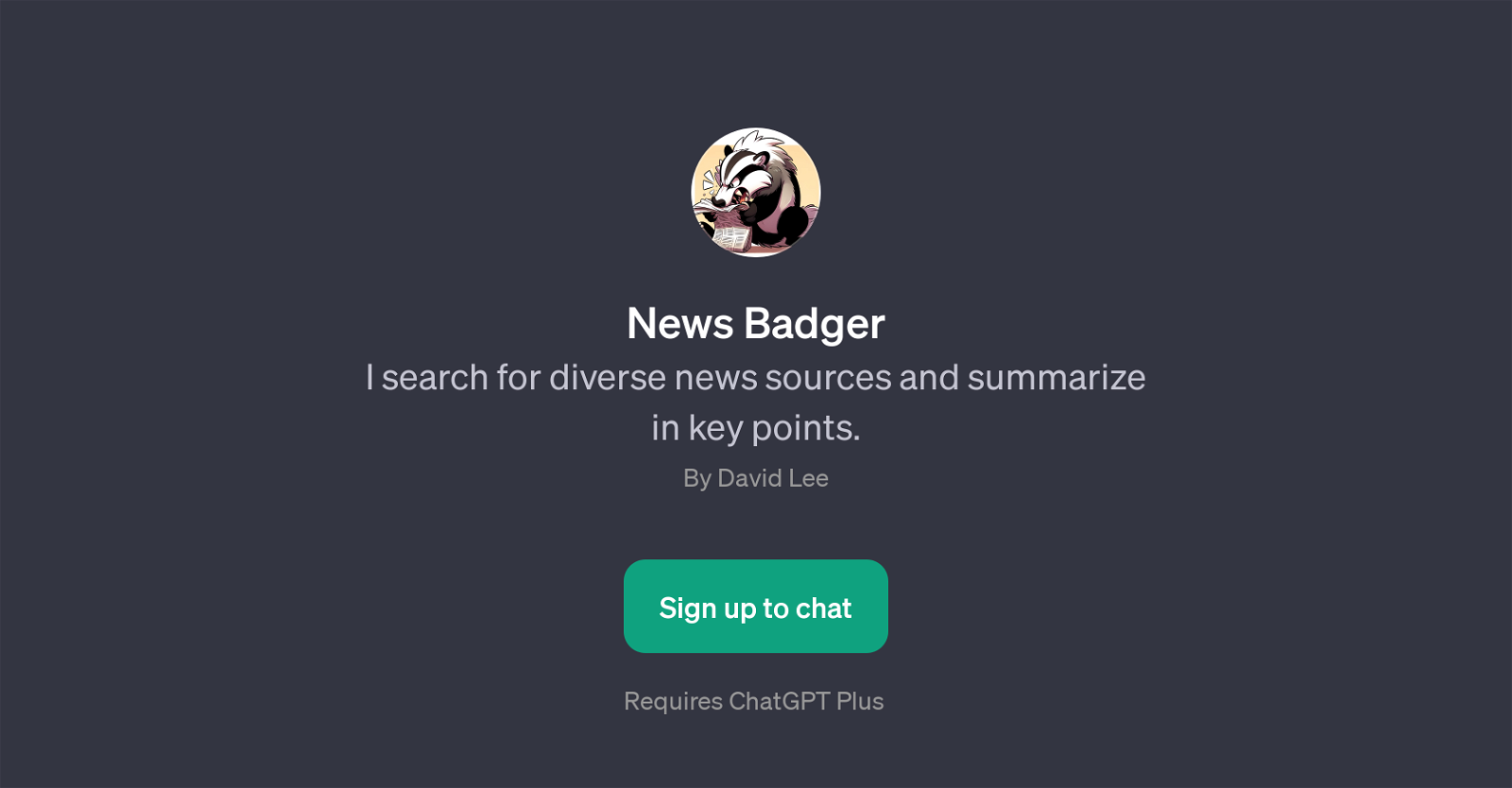 News Badger website