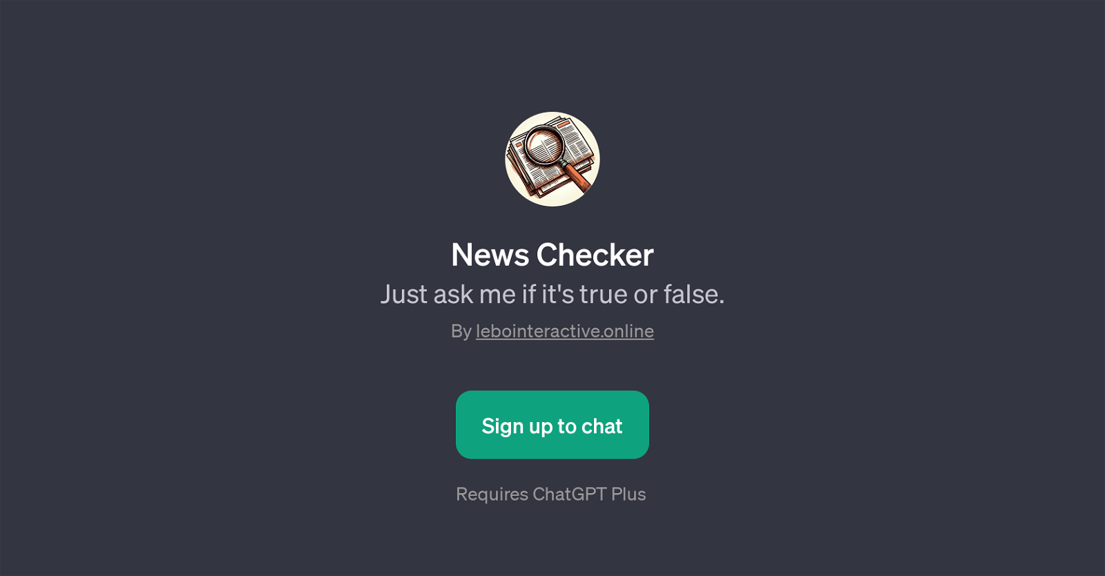 News Checker website