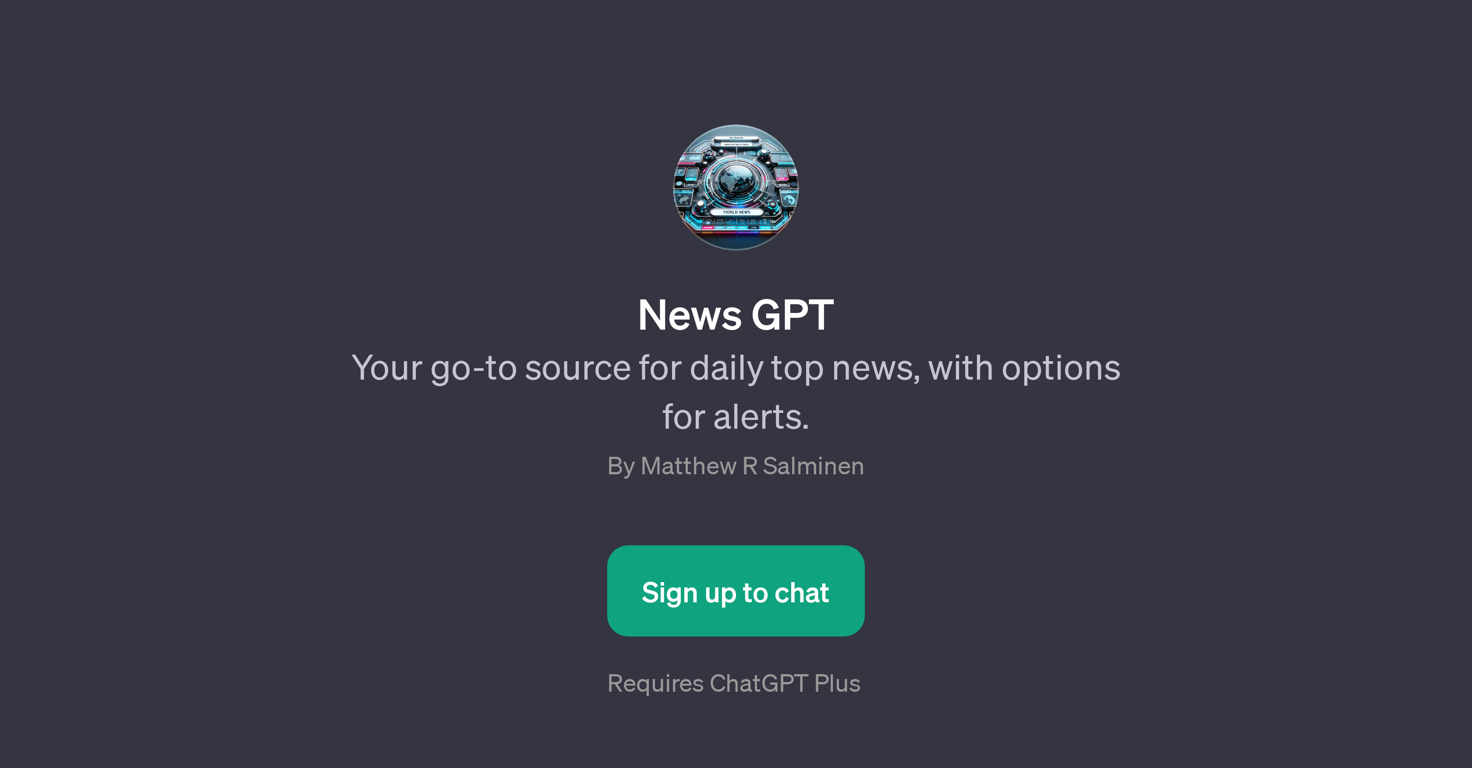 News GPT website