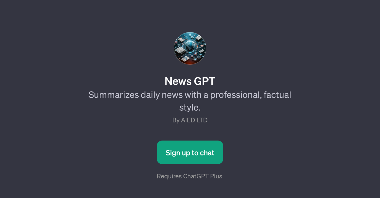 News GPT website