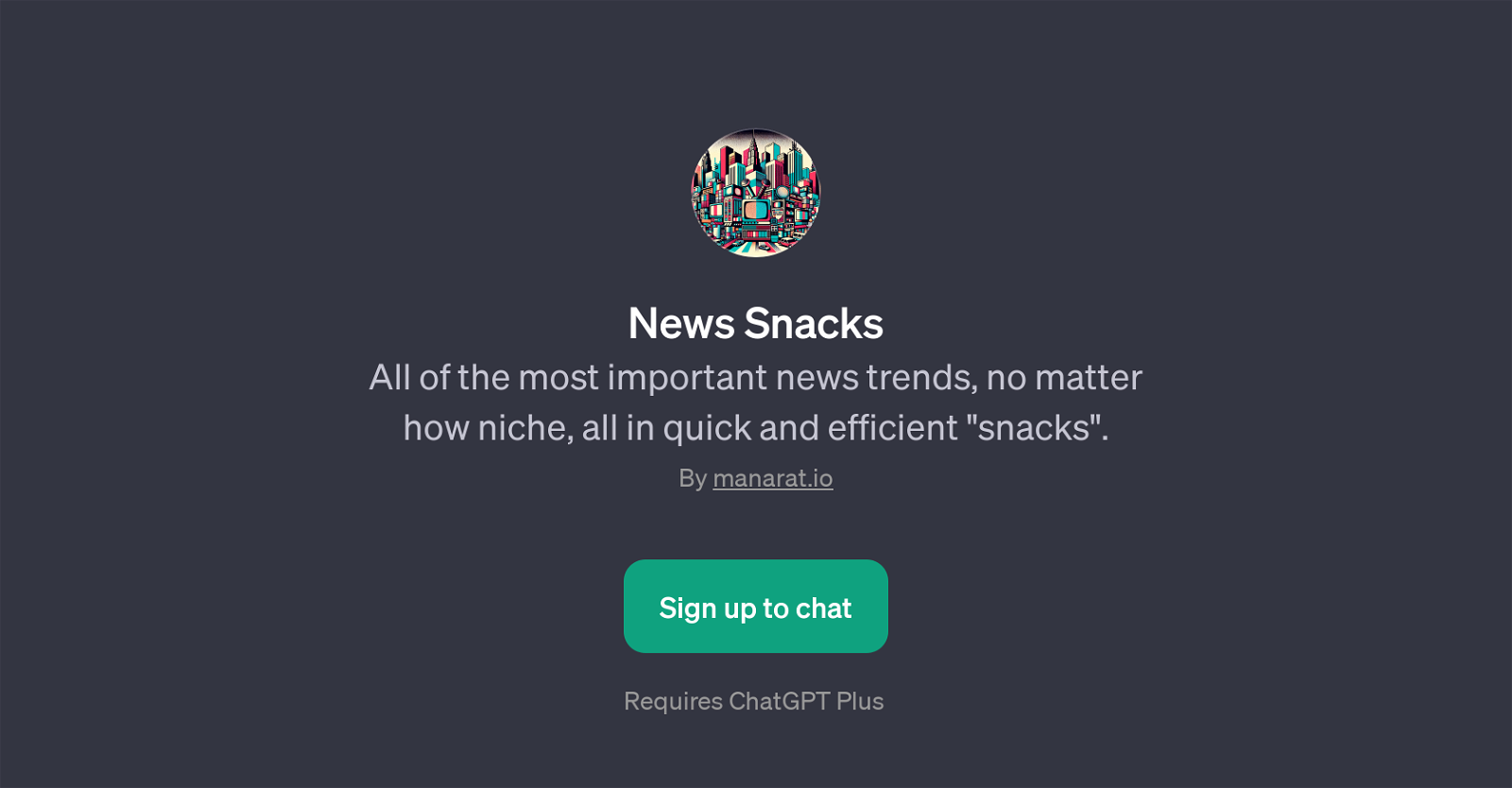 News Snacks website