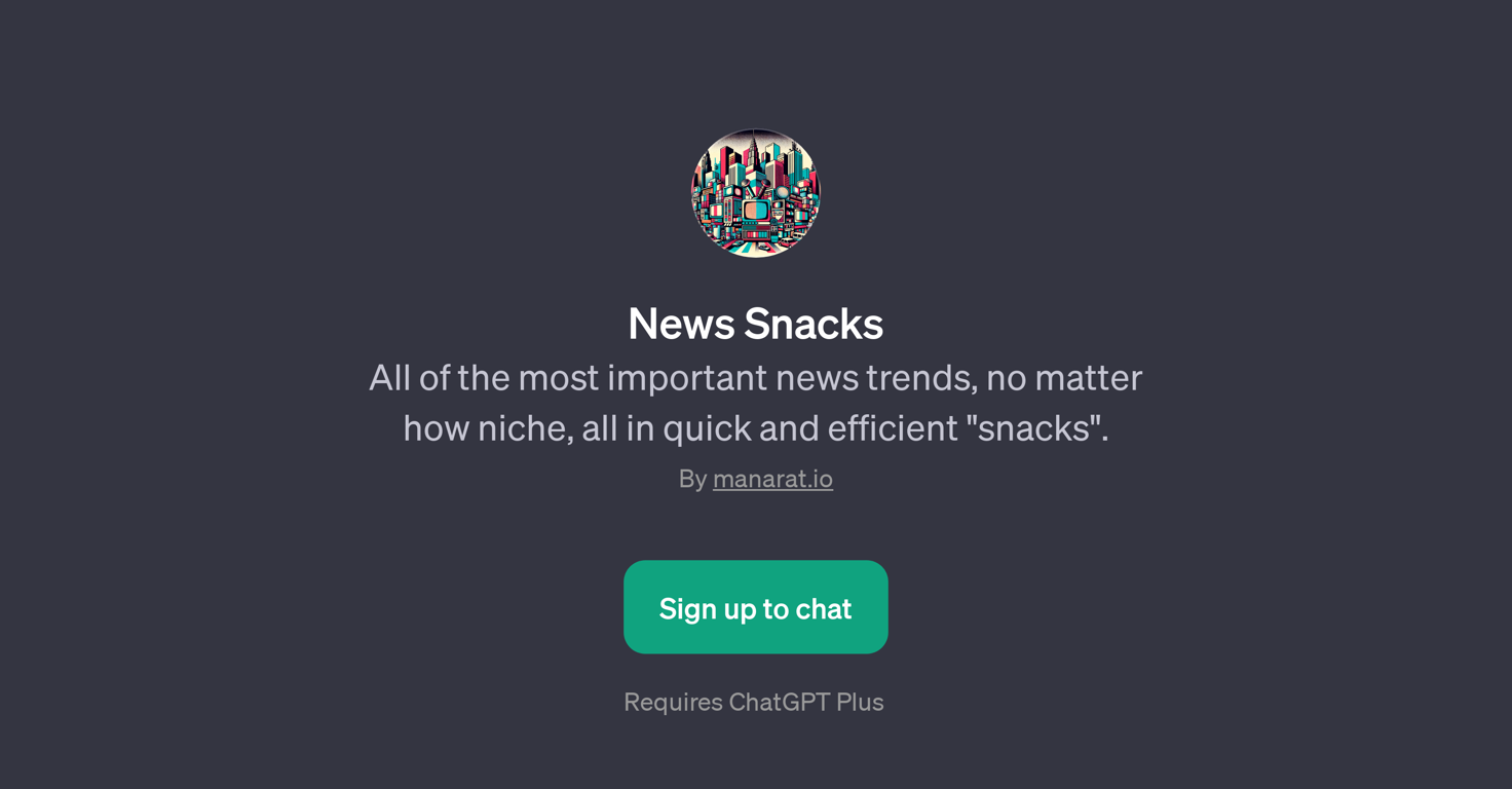 News Snacks website