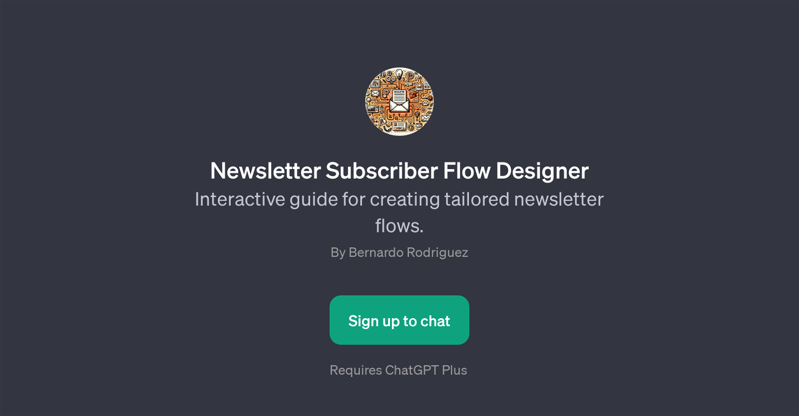 Newsletter Subscriber Flow Designer website