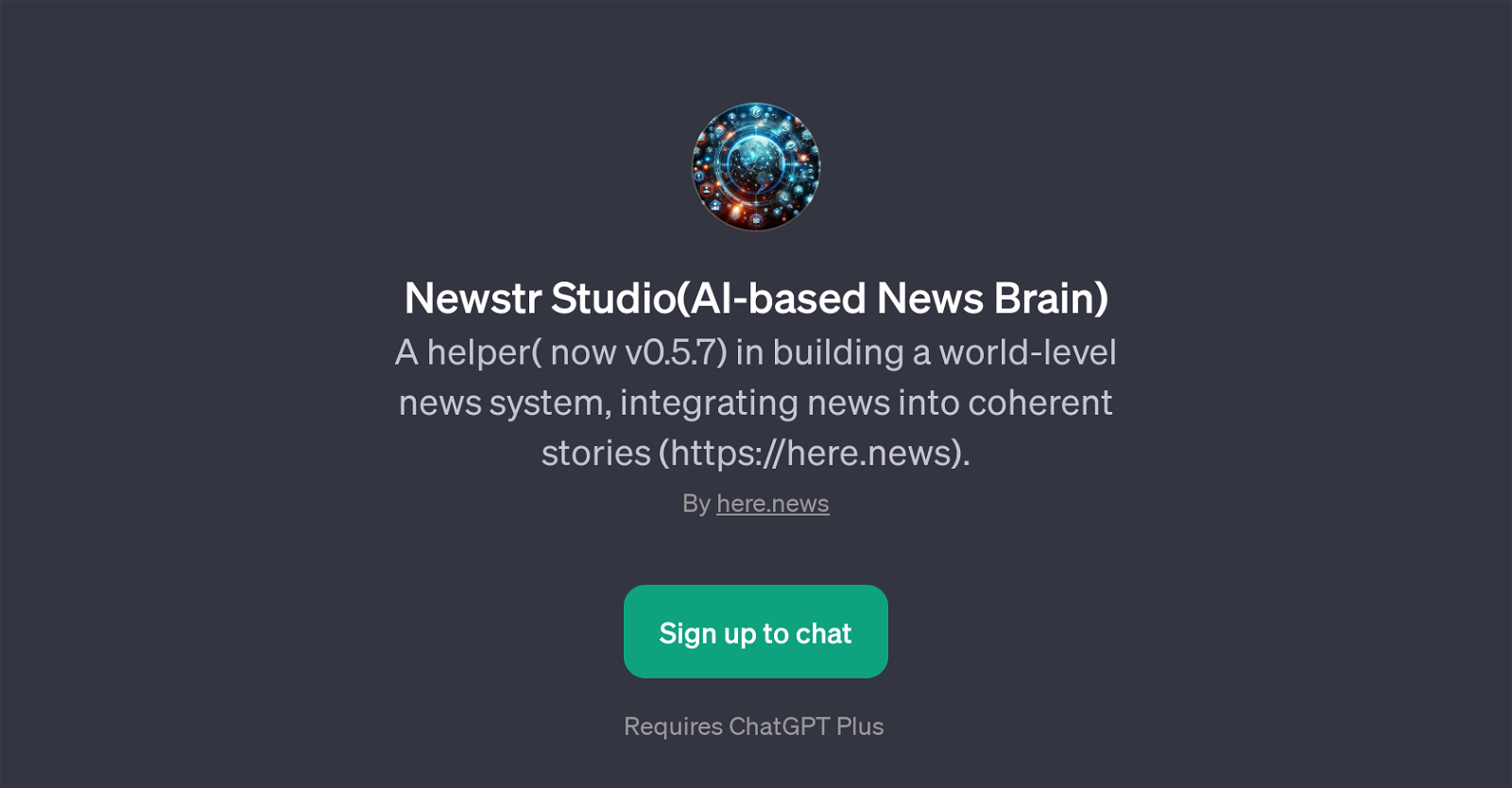 Newstr Studio website