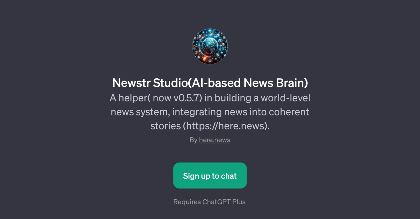 Newstr Studio website