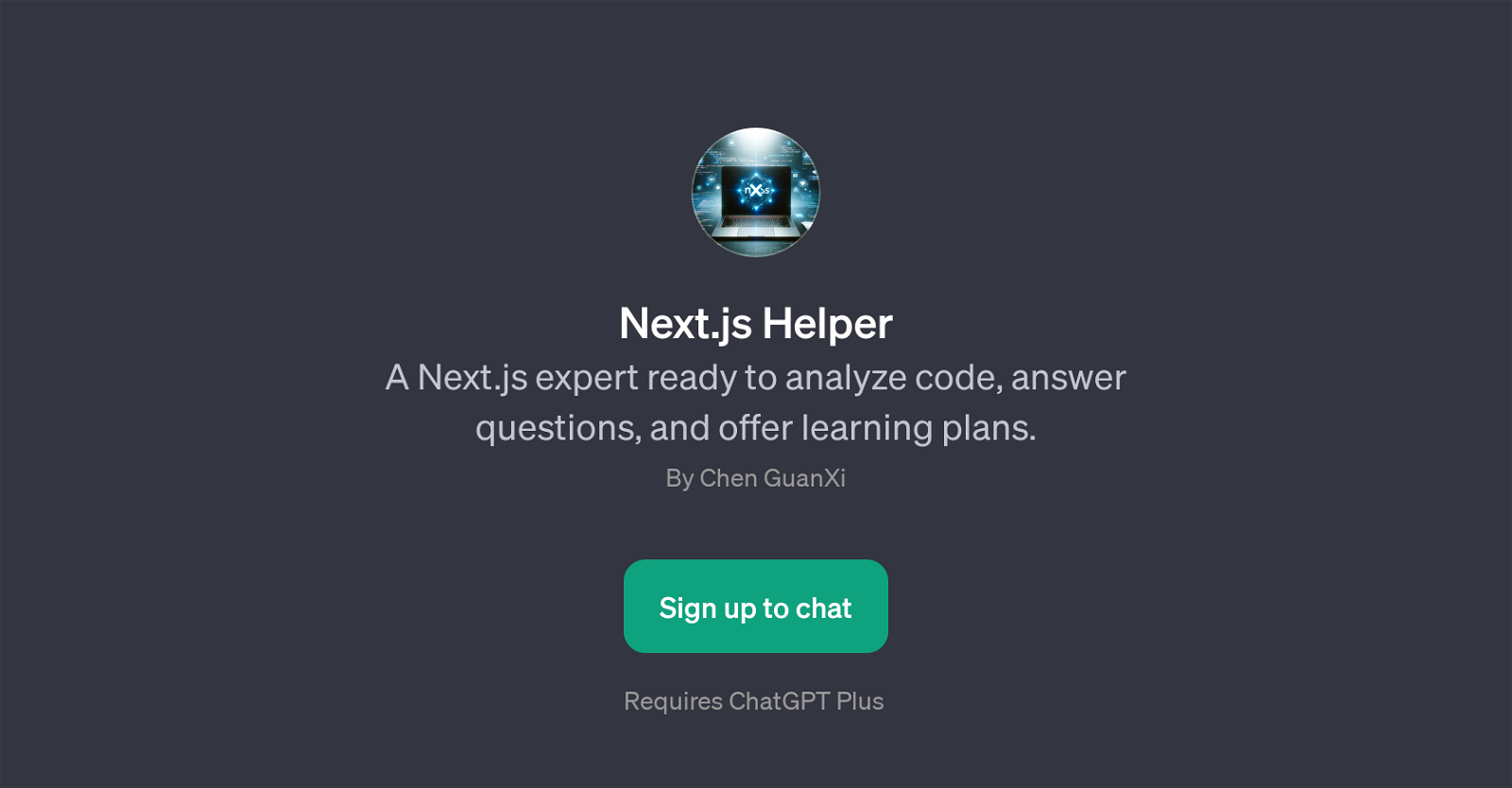 Next.js Helper website