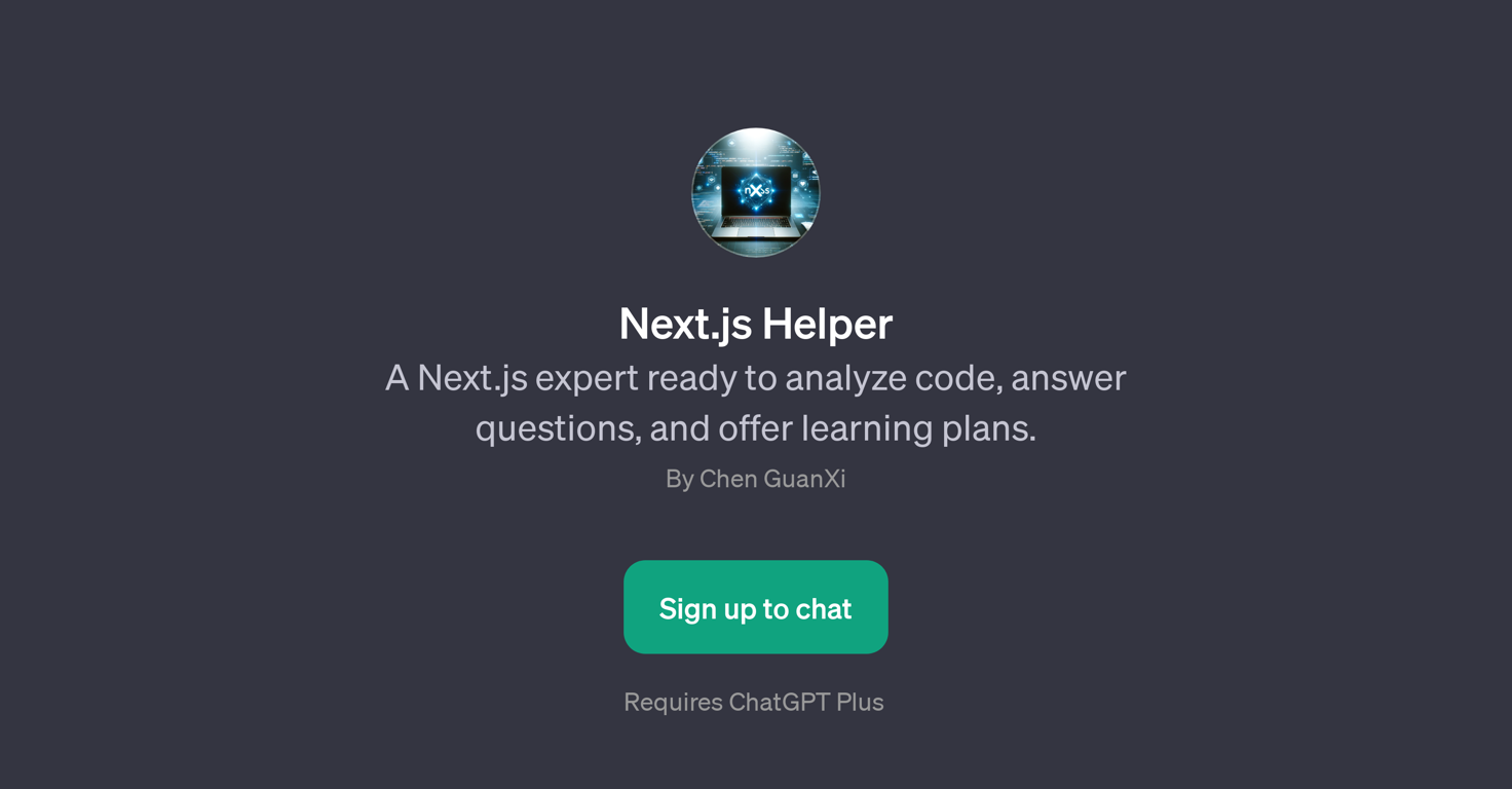 Next.js Helper website
