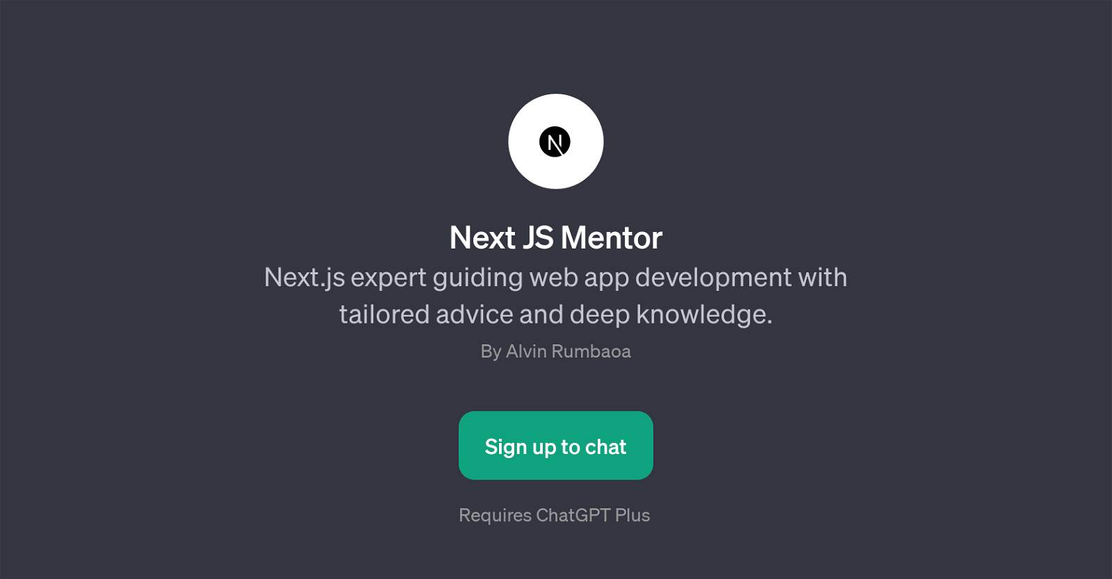 Next JS Mentor website