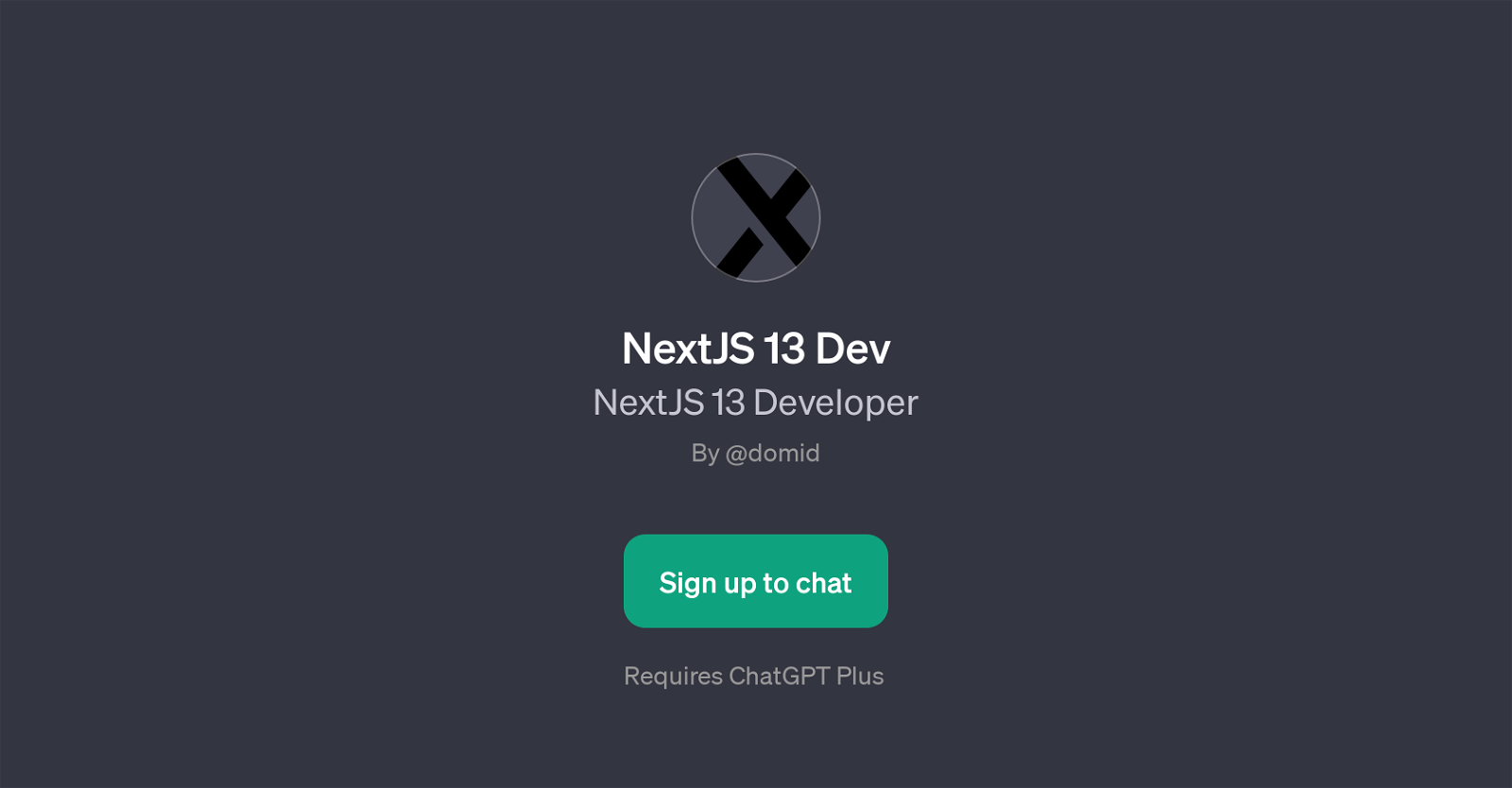 NextJS 13 Dev website