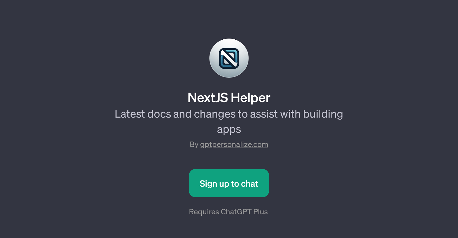 NextJS Helper website