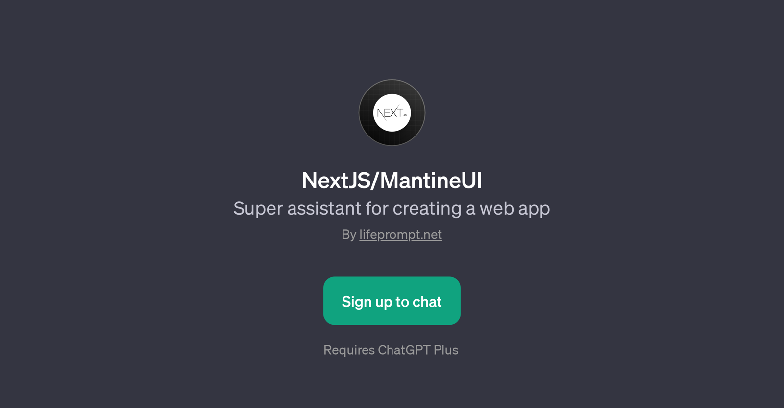NextJS/MantineUI website
