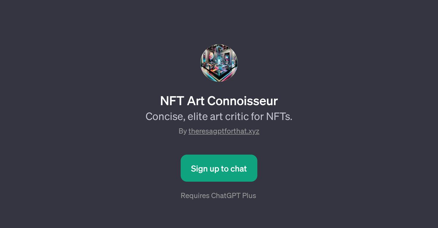 NFT Art Connoisseur website