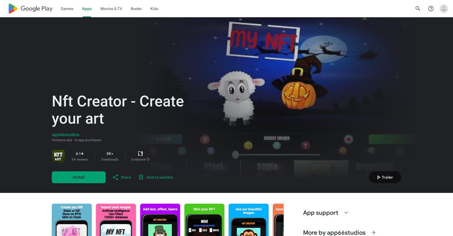NFT Creator - Create Your Art website