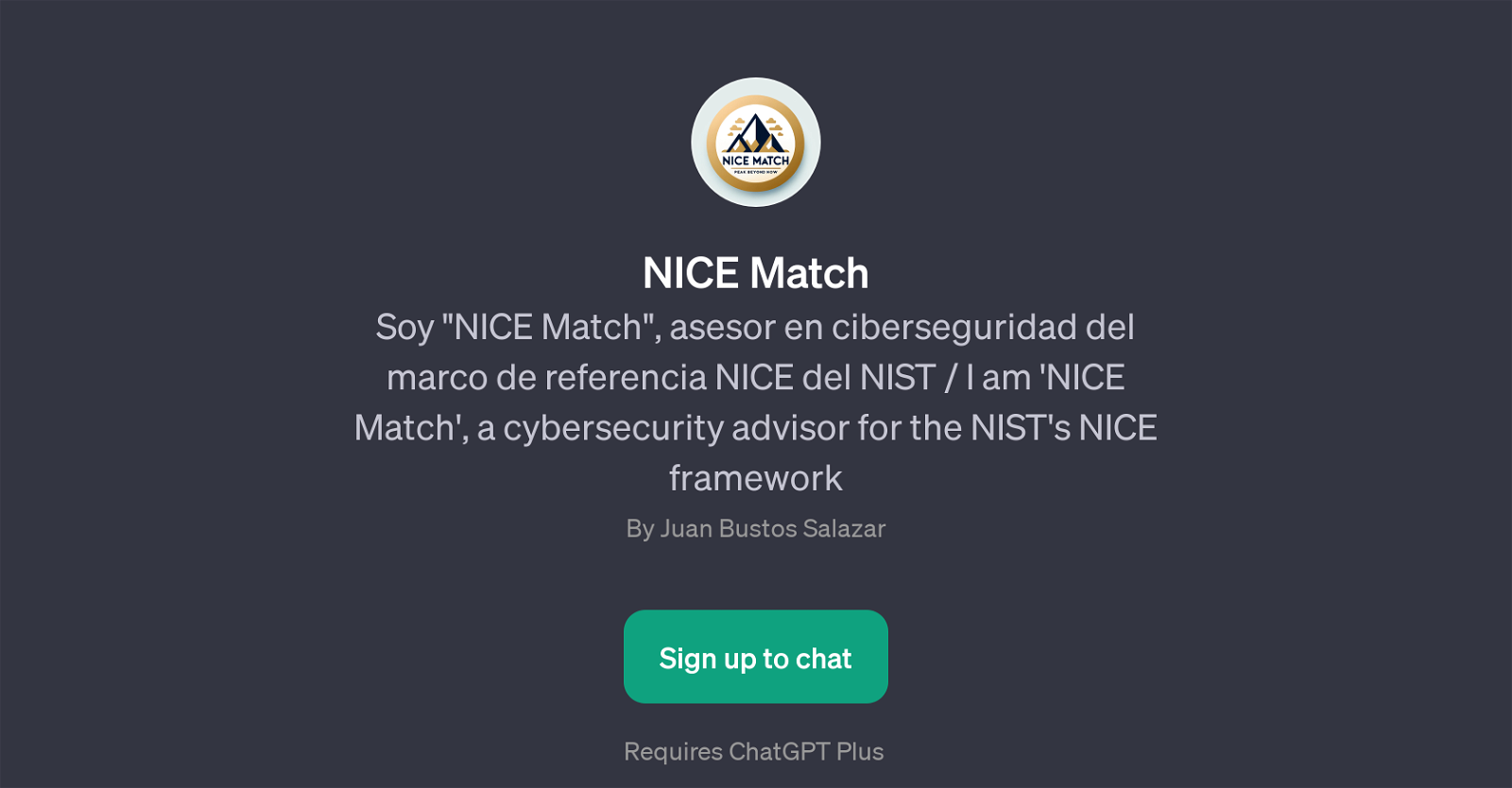 NICE Match website