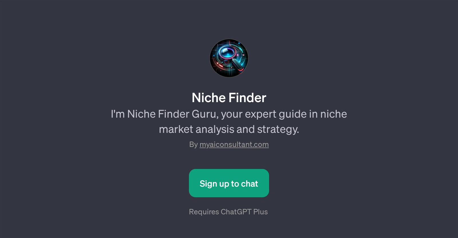 Niche Finder website
