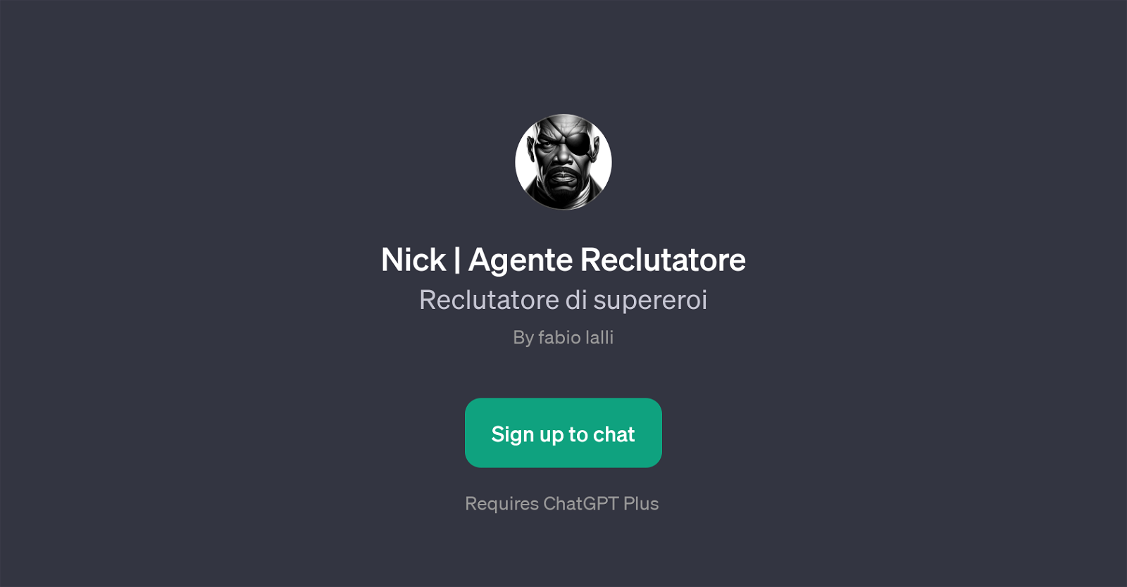 Nick | Agente Reclutatore website