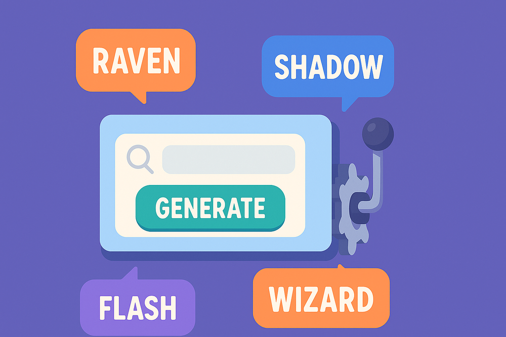 Nicknames Generator website